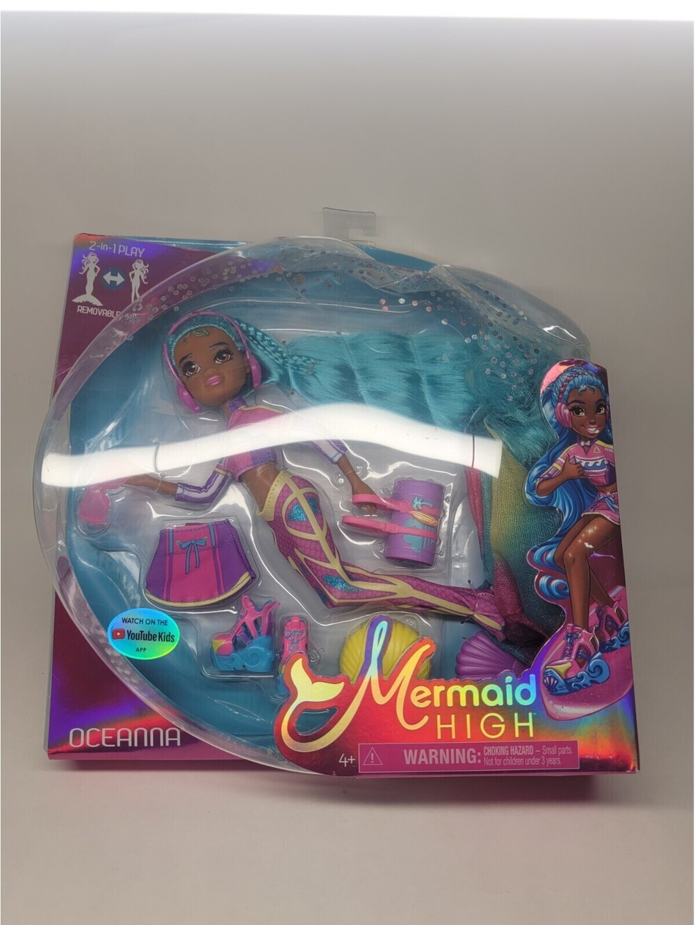 Mermaid High Fashion Doll Oceanna with Removable Tail & Surprise Accessories